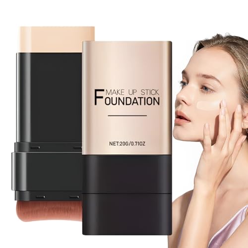 Holdes Barra de Base y Corrector - Maquillaje De Cobertura De Larga Duración, Portátil, Y Ligero | Barra De Corrector Y Base Cosméticos | Para Citas Exteriores Hogar Oficina Vacaciones Viaje Negocios