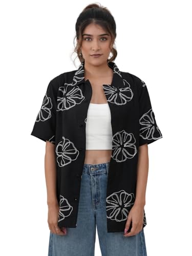 Image of Leriya Fashion Tops for Woman | Casual Top for Women Stylish Western Outfit | Collared Button Shirt for Women Oversized | Girls Professional Shirt for Office and Daily Outfit