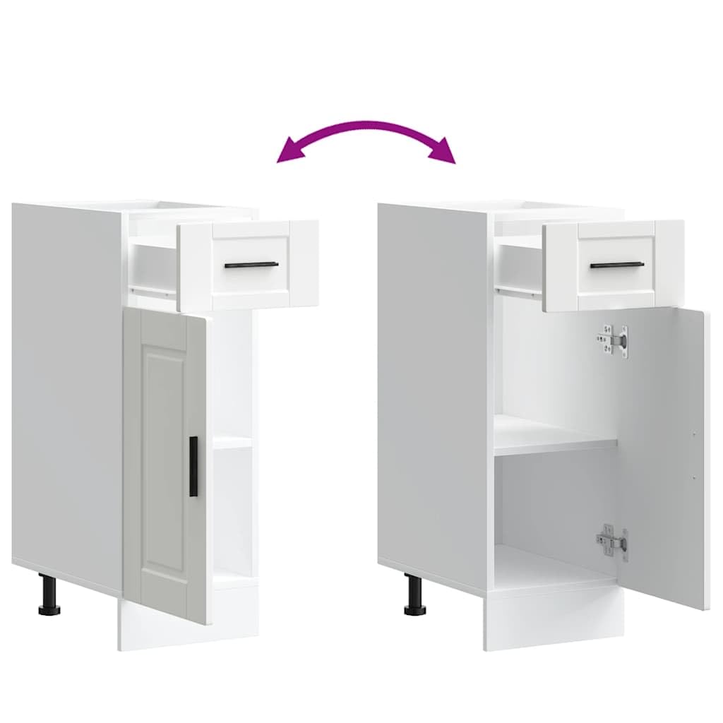 Armoire de cuisine Porto blanc bois d ingénierie
