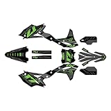 Kalair GFX Graphics Kit for Kawasaki KX 250F (2017-2020) Axis Series Green-shift 09 Mil - Dirt bike Custom Racing Graphics Decals Stickers Kit, no-plastics
