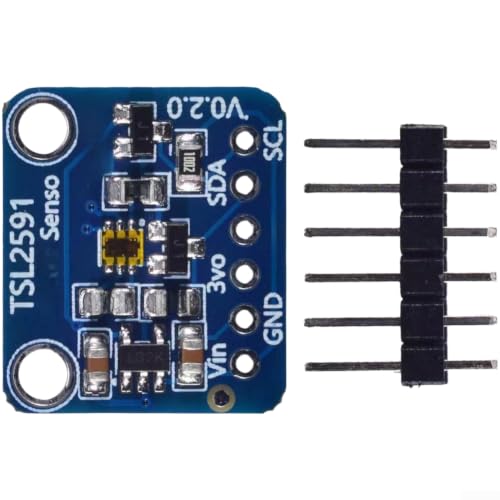 Image of TSL2591 Digital Light Sensor Module Featuring Wide Lux Range and Low Power Consumption for I2C Based Optical Sensing Applications