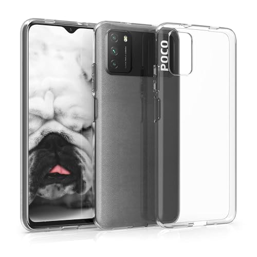 Image of Soft Flexible Silicone Back Cover Compatible with Poco M3 -Transparent Case