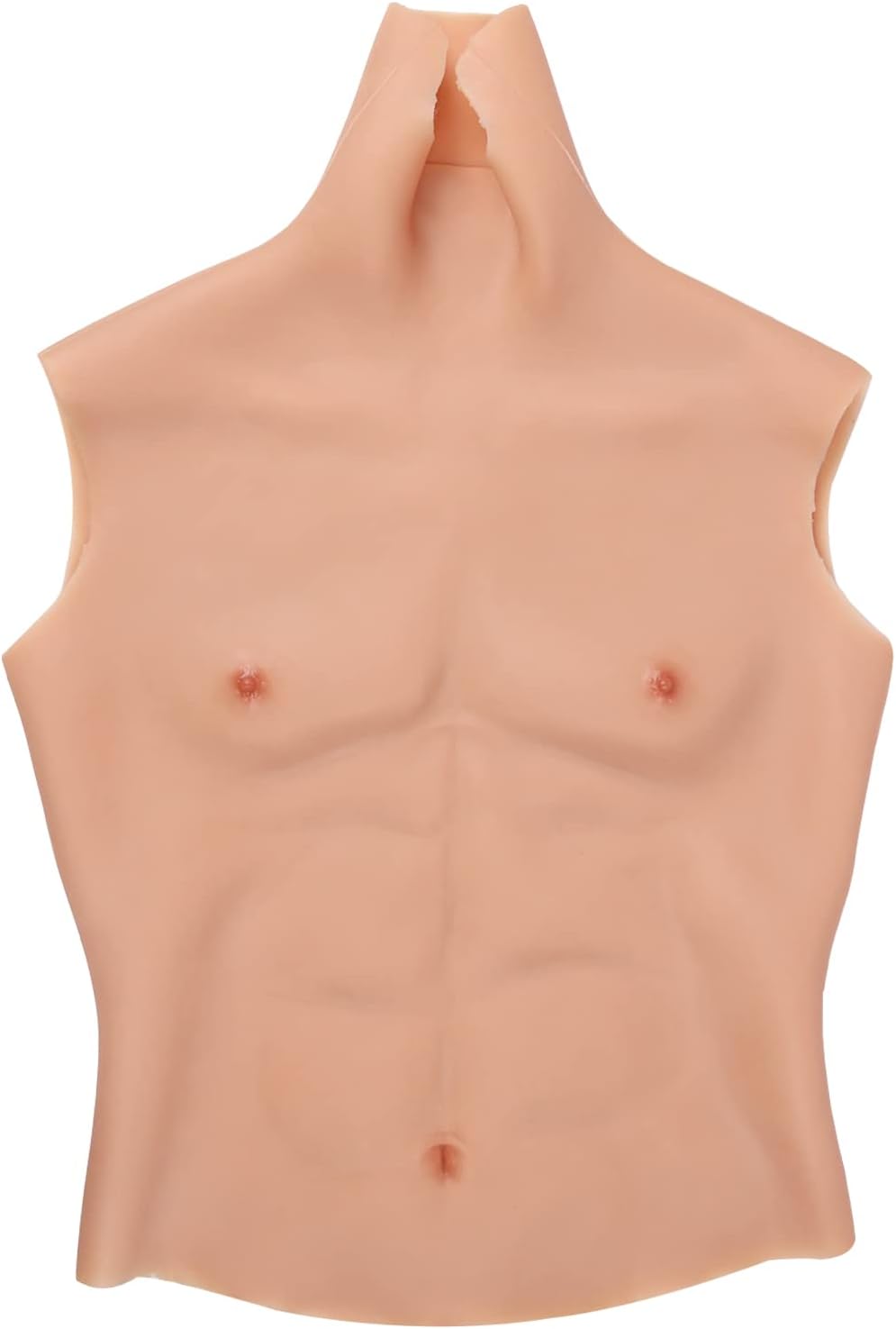Full Silicone Muscle Chest Half Body Abdominal Muscle Male Simulation Skin Shaper for Cosplay Makeup Halloween Props