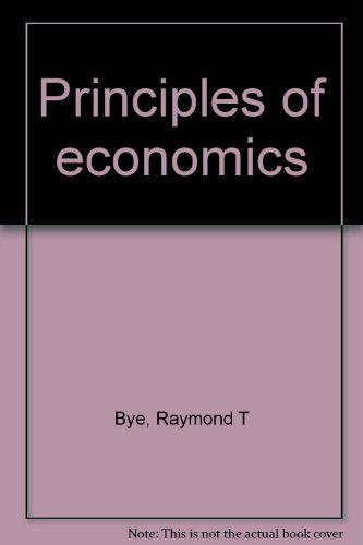 Principles of economics B0007DL720 Book Cover