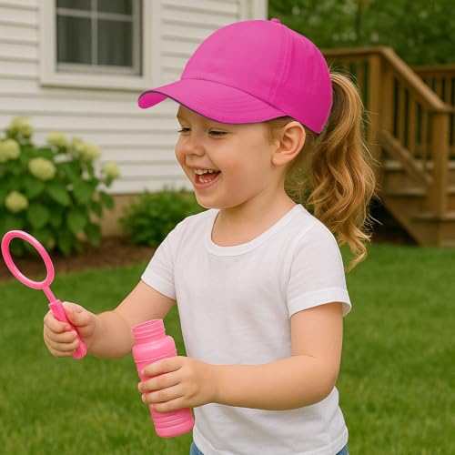 Little Girls Criss Cross Ponytail Hat Toddler Reflective Baseball Cap Kids Quick Dry Summer Sports Hats Age 3-83
