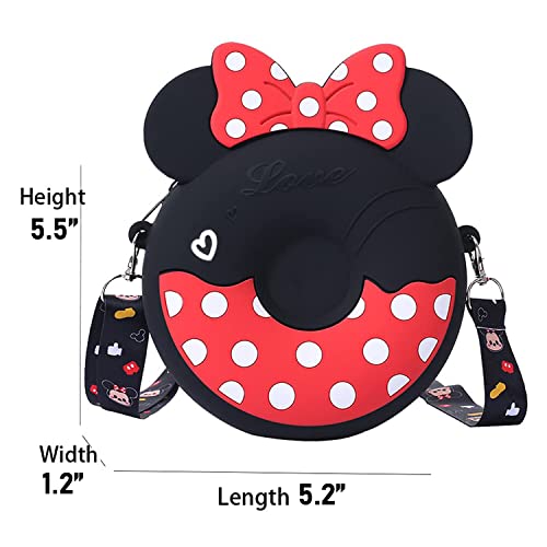 Party Propz Women and Girls Mickey Pop It Bag - 1Pc, Fidget Toys Purse | Sling Bag | Purse | Sling Bag | Return Gifts | Cute Bags, Black