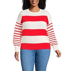 Coral Red/Ivory Stripes