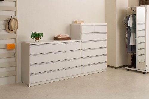 ⭐️ホワイトチェスト⭐️送料無料⭐️ ホワイトカラーの衣類収納チェスト（タンス/衣類チェスト/ワードローブ