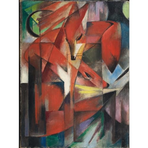 Impression Franz Marc Les renards grande toile murale décorative pour bureau