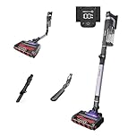 Shark Stratos Cordless Vacuum with Clean Sense IQ and Odour Neutralizer, DuoClean Powerfins HairPro, Includes Duster Crevice Tool & Anti-Allergen Brush, Up to 60 Minute Runtime, Ash Purple, IZ862HC