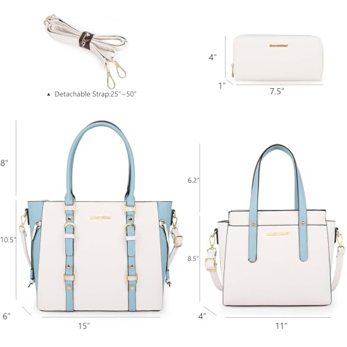 Image of Montana West 3PCS Purses for Women Tote Bag and Wallet Set Shoulder Satchel Handbags