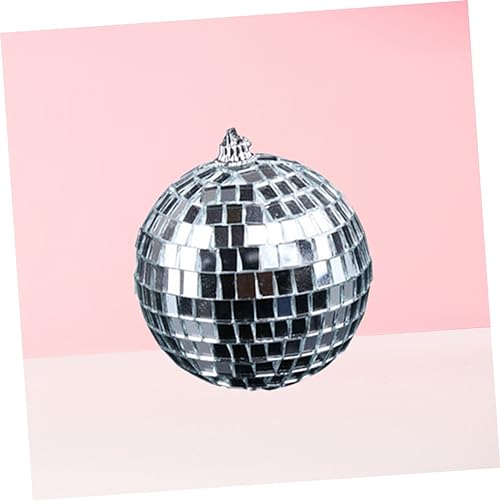 Bola espejada plateada para decoración de fiestas, bodas, festivales y discotecas, 1 unidad miniatura 7