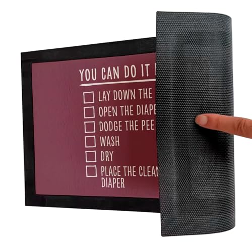 Paillasson Rouge Fabulous You Can Do It Dad Diaper Instruction 75x50cm - 5