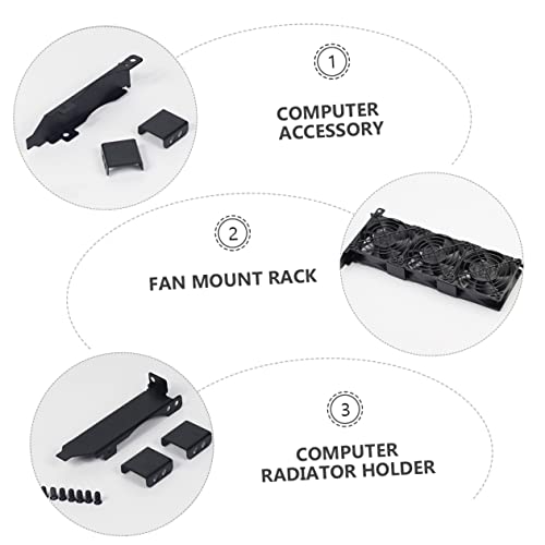 Soporte dual para ventilador y gráfica, refrigeración vertical miniatura 6