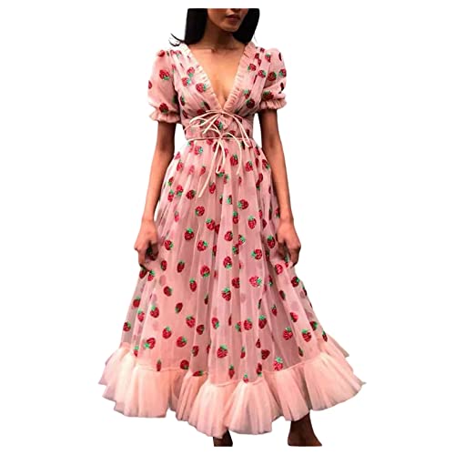 Robe fraise UNeedVog pour femme : le style tendance et frais