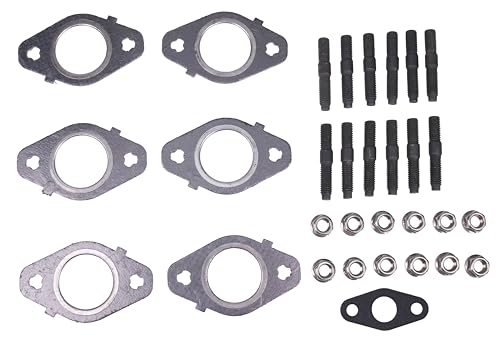 Image of Gaskets, Stud & Nut Kit Compatible with Dodge Cummins 5.9L 6.7L Engine 24V 98.5-19