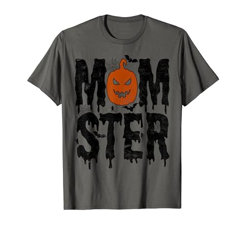 Momster mom halloween costume monster orange T-Shirt