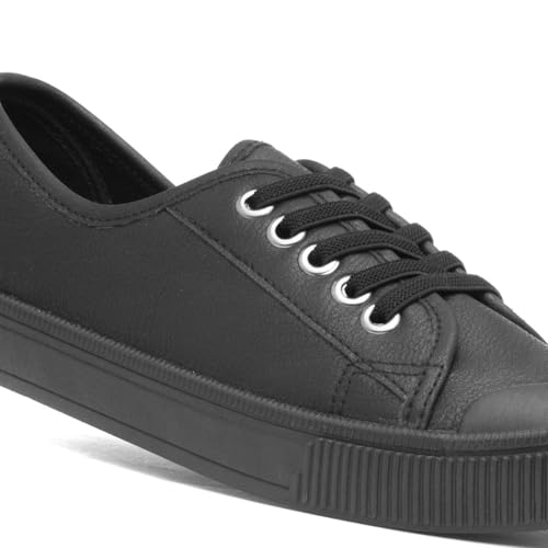 Lilley Womens Black Slip On Canvas Shoe - Size 5 UK - Black - Image 6