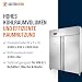 GastroHero ECO 1300 GN 2/1 Monoblock Gastronomie Kühlschrank Gastronomiebedarf, 1350 Liter, Großvolumiger freistehender Gewerbekühlschrank, Energiesparend, Robuste Bauweise