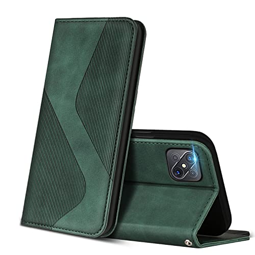 ZONNAVI Cover per Oppo Reno4 Z 5G / Reno 4Z 5G, Flip Custodia Pelle PU con [Slot Cart] [Supporto Stand] [Magnetica], Cover a Libro Portafoglio per Oppo Reno4 Z 5G / Reno 4Z 5G (Verde)