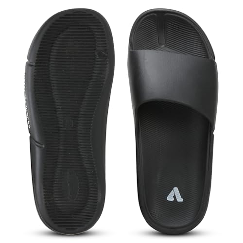 Image of Aqualite NEO-1257 Men Slides slipper with Slip-on wear, Comfort and Flat Base flipflop for dailywear uses