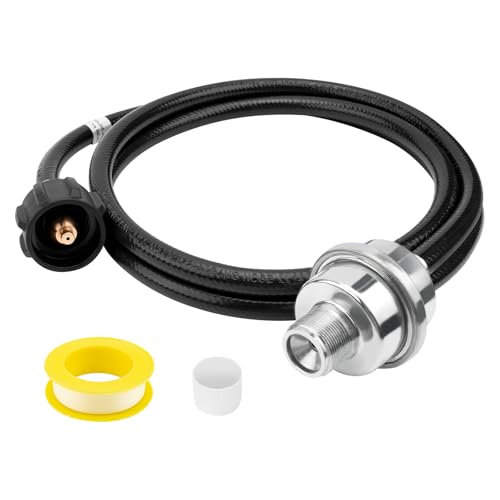 F273699 for Buddy Heater Propane Hose with Threaded Tape, 6FT Propane Filter and QCC1/Type1 Adapter, Replacement for Buddy Series Portable Heater, CSA Certified Connect 20-45 lb Propane Tanks