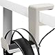 Luabue Kopfhörer Ständer Weiß PC-Gaming-Headset-Haken-Halterung mit 360° Verstellbarer drehbarer Armklemme und integriertem Kabelclip