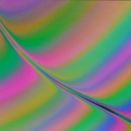 Comet Trail Dichroic Glass on Black COE 96