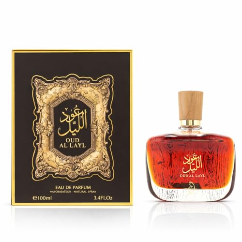 Image of Arabiyat Oud Al Layl EDP 100ML - Unisex | Premium Arabic Oud Perfume Spray | Long Lasting Woody Oriental Fragrance for Men & Women