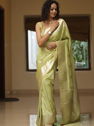 Image of Sugathari Women's Banarasi Saree Pure Kanjivaram Silk Saree Soft new ladies 2025 Design Wear Pattu Sarees Sadi Party Sari collections With Blouse Piece (San Pari-224)