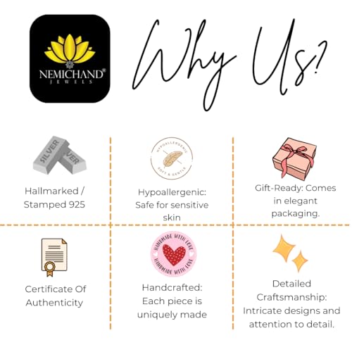 Nemichand Jewels 925 Sterling-silver Hoop Earrings for Women & Girls, Silver 10mm - Image 3