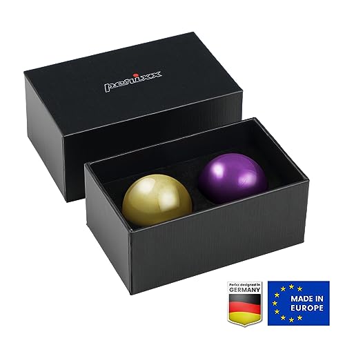 Image of Perixx Periro-303X2C Replacement Mouse Ball for M570, M575, PERIMICE-517 /520 /717 /720 and Other 1.34 Inch Mice - Bright Purple and Yellow