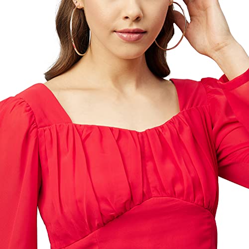 Image of Carlton London Women's Polyester Regular Fit Blouse