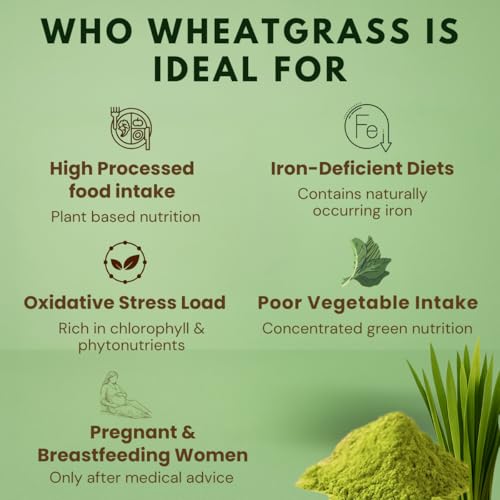 Image of Earthen Story Certified Organic Wheatgrass Powder (200g) | Lab Tested for 270+ Pesticides | Natural Detox, Energy & Glowing Skin | Vegan, Non-GMO Chlorophyll Superfood