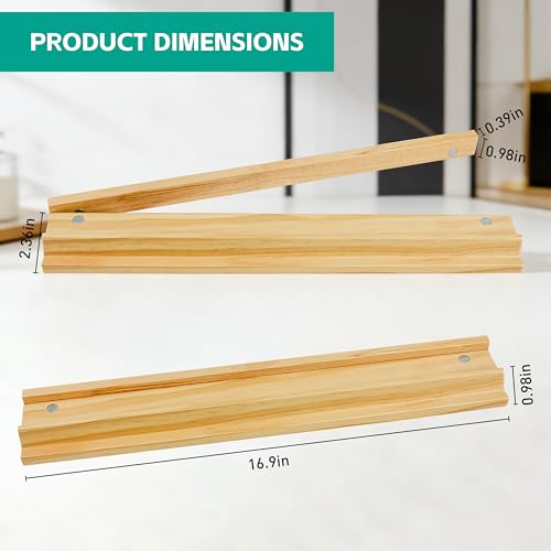 4 Piezas Soportes Magnéticos de Madera para Mahjong miniatura 2