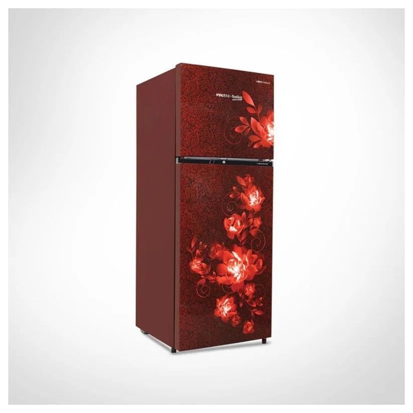 Image of Voltas Beko RFF295D /W0CWR0I0000GD 250L 2 Star Frost Free Double Door Refrigerator Celin Wine