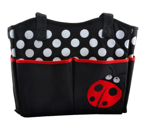 TONWHAR Mummy Bags Cute Ladybug Diaper Tote Handbag (Red)