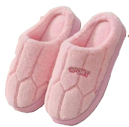 Women Winter Slippers with Furry Texture for Cozy Bedroom Relaxation and Indoor Comfort 7 Pink