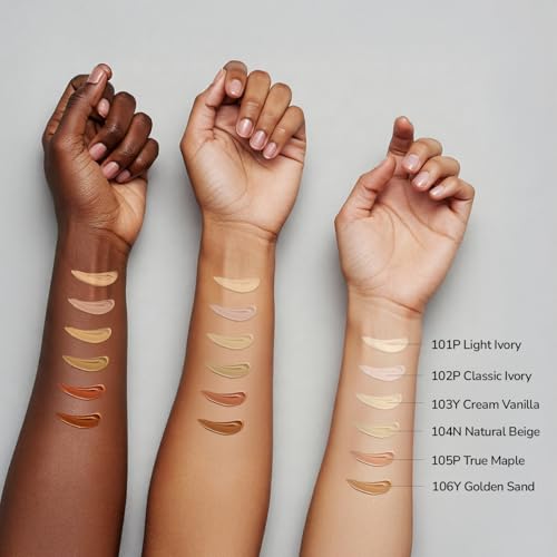 Image of Mila Beaute Built to Cover Liquid Concealer for Women With Spf & Hyaluronic Acid| Full Coverage Matte Finish Concealer for Dark Circles | Easily Blendable & Waterproof Formula| Suitable for Indian Skin Tones - 104N Natural Beige
