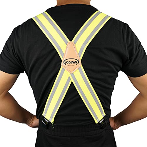 Liguero reflectante contra accidentes laborales arnés de seguridad KUNN talla S M L XL 5