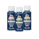 Apple Barrel Multi Surface Acrylic Paint, 2 oz, Deep Navy 2 Fl Oz- (Pack of 3)