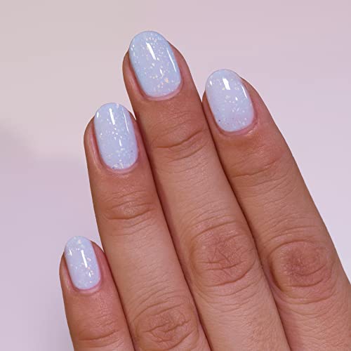 Image of ILNP Up Above - Creamy Pastel Sky Blue Shimmer Jelly Nail Polish