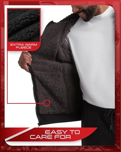 Spyder Mens Fleece Hoodie - Heavyweight Sherpa Lined Insulated Fleece Hoodies for Men - Warm Outerwear Mens Sherpa Jacket2