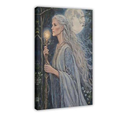Toile déesse celtique du Pays de Galles 40x60cm pour rompre la monotonie d'un mur de chambre