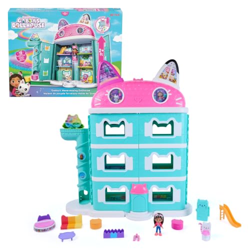 Gabby's Dollhouse - Casa de Muñecas de Gabby | Juguete Niña 3 Años | Casa de muñecas Gabby de más de 60 cm con figura, 7 muebles y accesorios. Regalo niña 3 años para jugar e imaginar.