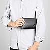 JXXUIRUIEEN Men Wrist Bag Hand Clutch Men's Clutch Bag Wallet Wrist Bag for Travel, Home(Noir) #2
