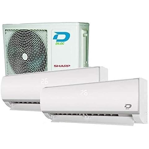 Inverter-Klimaanlage, Dual Split, Frozen, R32, 9000+18000 BTU, DILOC, Effizienzklasse A++/A+ Cover