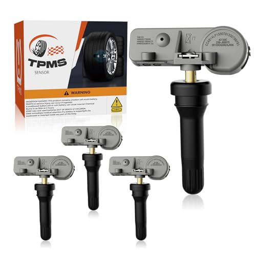 TPMS Sensor, GM 315MHZ Pre-Programmed Tire Pressure Sensors Fit for Chevy Silverado GMC Cadillac Buick Pontiac Saturn Hummber Saab 13581558 13586335 13598771 4pcs