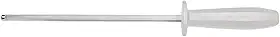 Chaira Para Facas Profissional 8” Aço Inox Cabo Branco Afiador para Cozinha e Churrasco