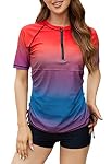 Womens Rash Guard Shirts Royal
